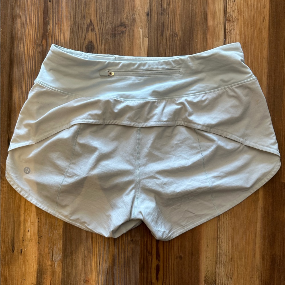 Light blue Lululemon speed shorts 6 tall